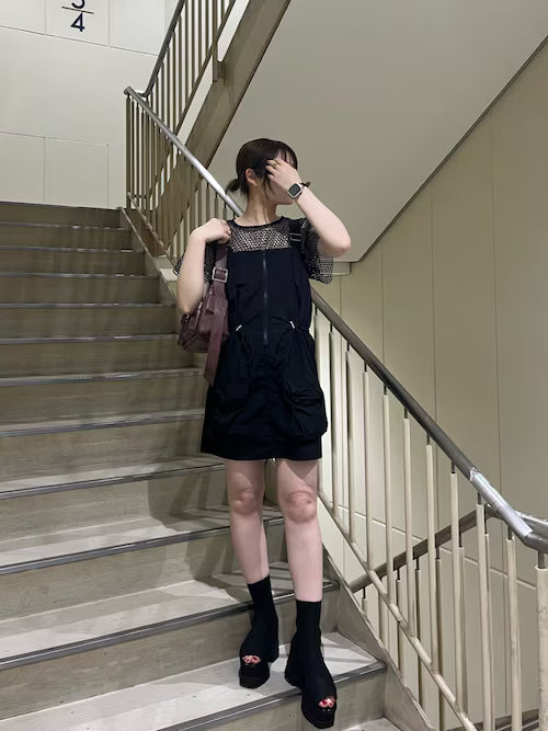 MURUA 工裝吊帶連身裙 2色 [OP348]