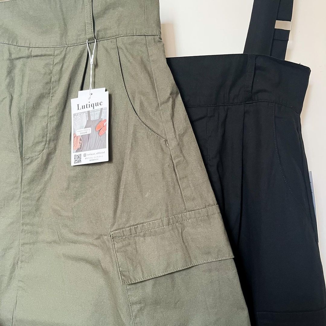 附口袋吊帶裙 3色 [OP77]