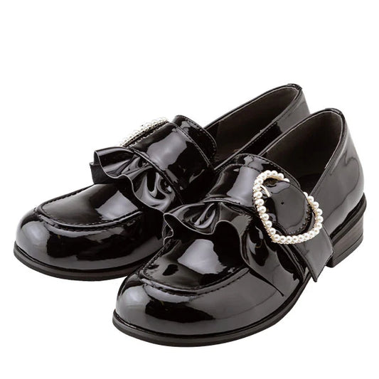 DearMyLove 珍珠心型樂福鞋 鞋跟3cm 37.5cm [SH001]