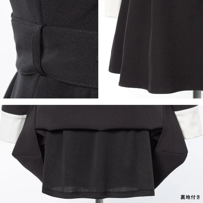 DearMyLoveRose 附腰帶蝴蝶結透明低領連身裙 短版/長版 [OP299]