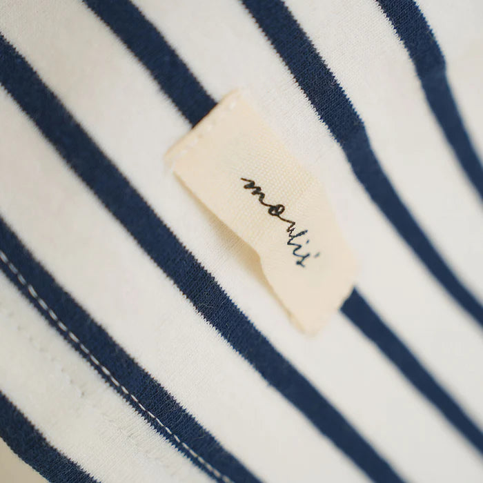 moulis 寬袖條紋短版上衣 3色 [TP321]