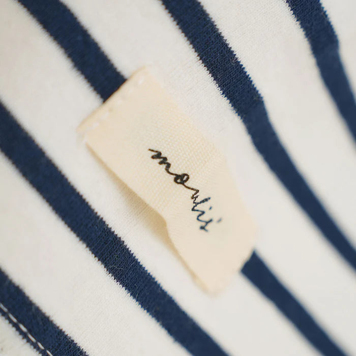 moulis 寬袖條紋短版上衣 3色 [TP321]