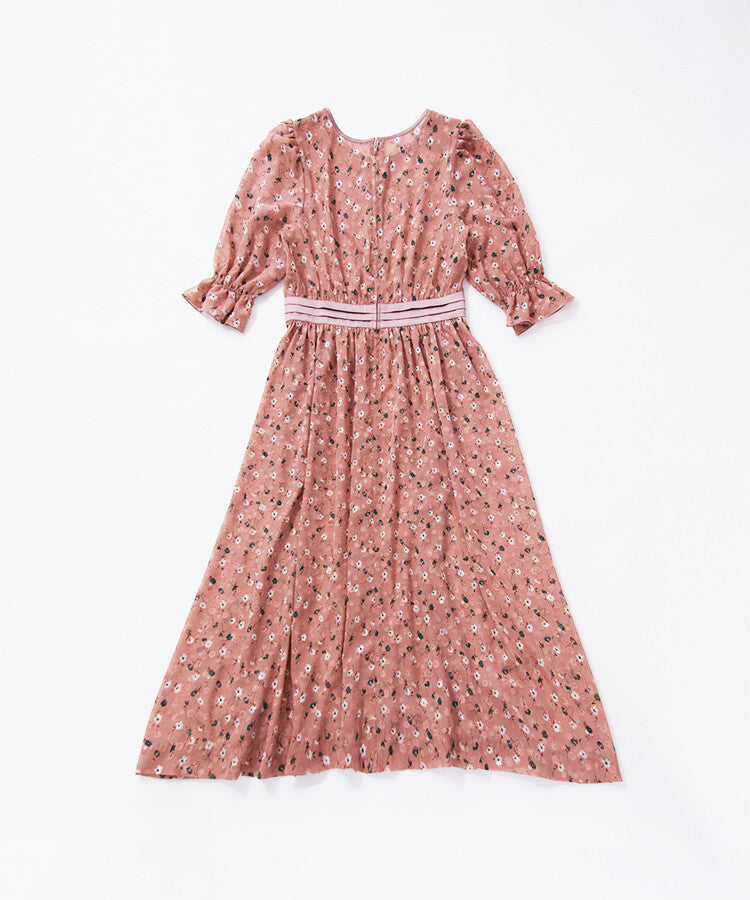 碎花雪紡連身裙 2色  [OP218]