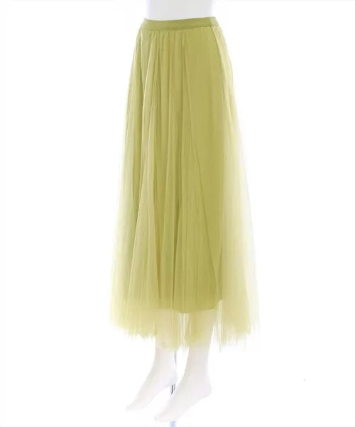 Clear 薄紗喇叭裙 [BT292]