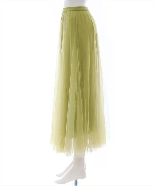 Clear 薄紗喇叭裙 [BT292]