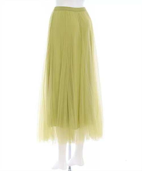 Clear 薄紗喇叭裙 [BT292]