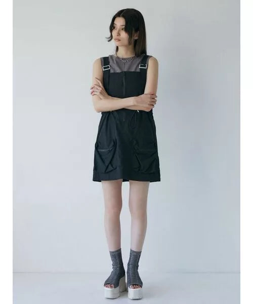 MURUA 工裝吊帶連身裙 2色 [OP348]