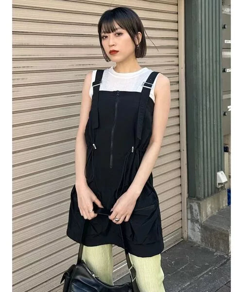 MURUA 工裝吊帶連身裙 2色 [OP348]