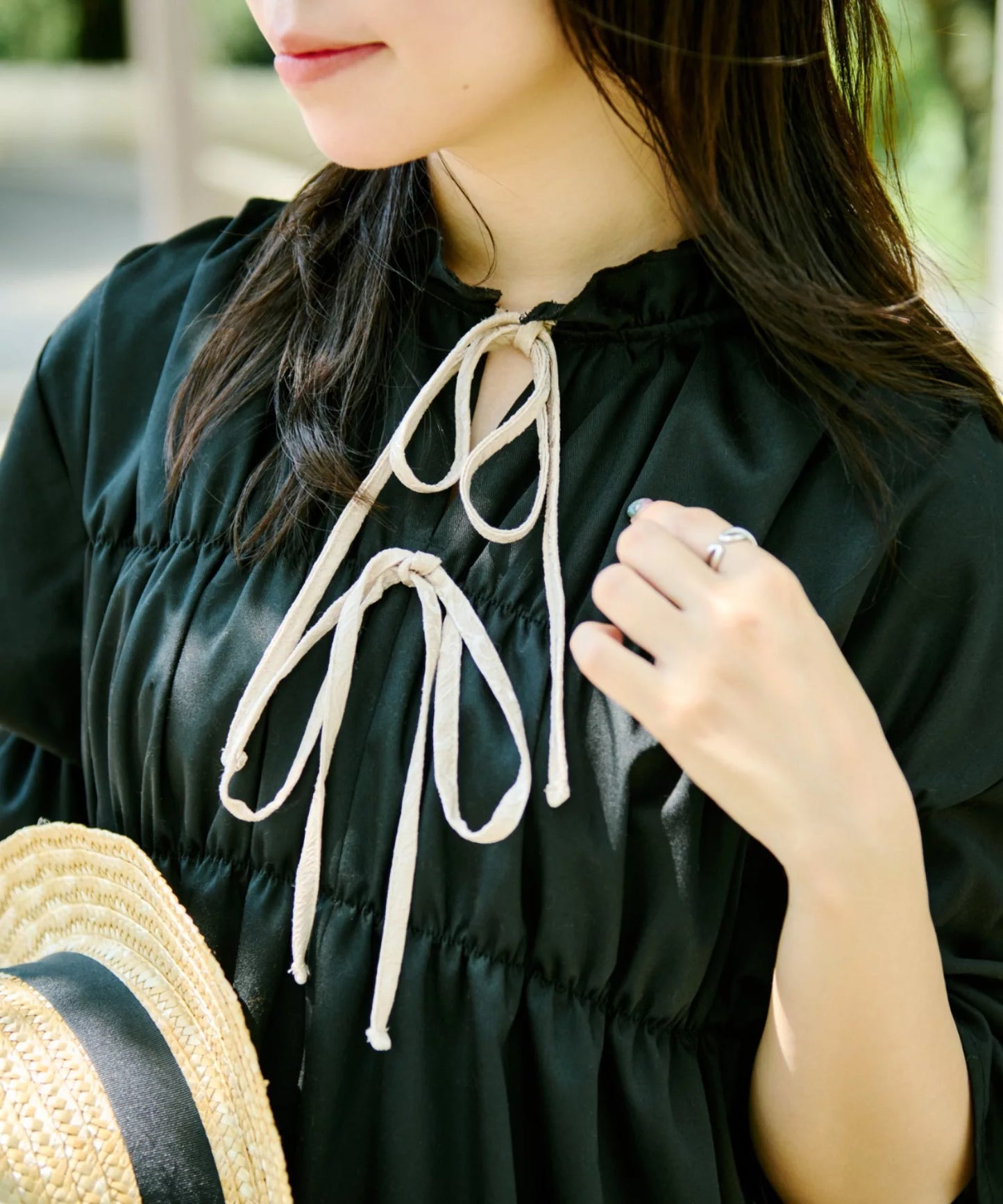 Kutir 可愛復古Ruffle蝴蝶結綁帶連身裙 [OP305]