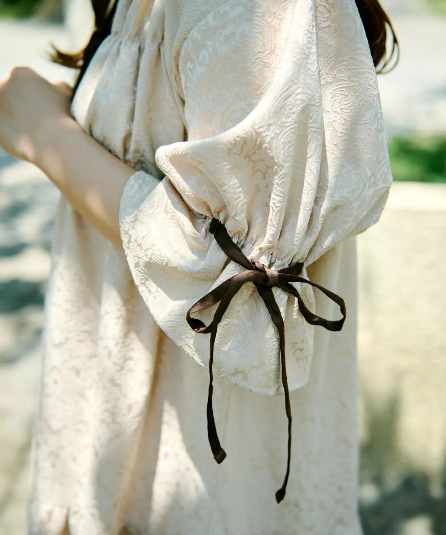 Kutir 可愛復古Ruffle蝴蝶結綁帶連身裙 [OP305]