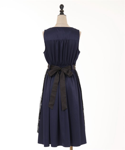 axes femme 德國民族風綁帶蕾絲圍裙連身裙 [OP237]