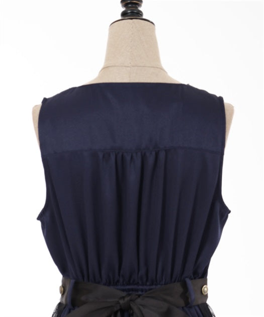 axes femme 德國民族風綁帶蕾絲圍裙連身裙 [OP237]