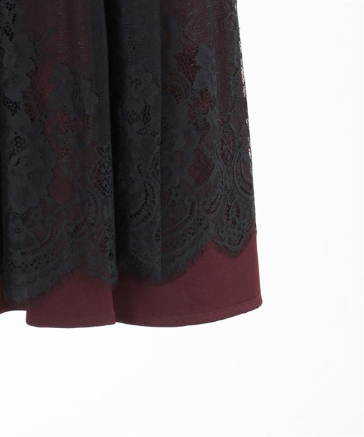 axes femme 德國民族風綁帶蕾絲圍裙連身裙 [OP237]