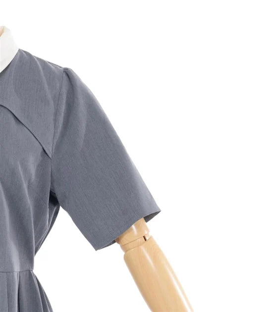 axes femme 學院風領口鏤空連身裙 [OP332]