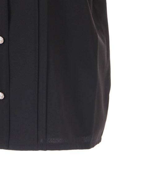 axes femme 前鏤空蕾絲線帶綁帶襯衫 [TP258]