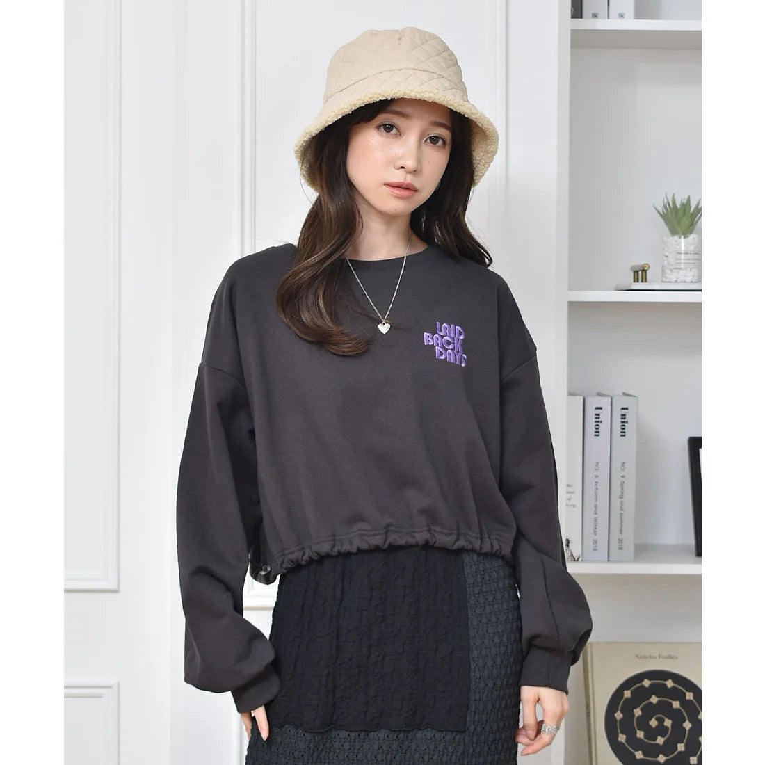 束繩下擺短款衛衣 [TP204]