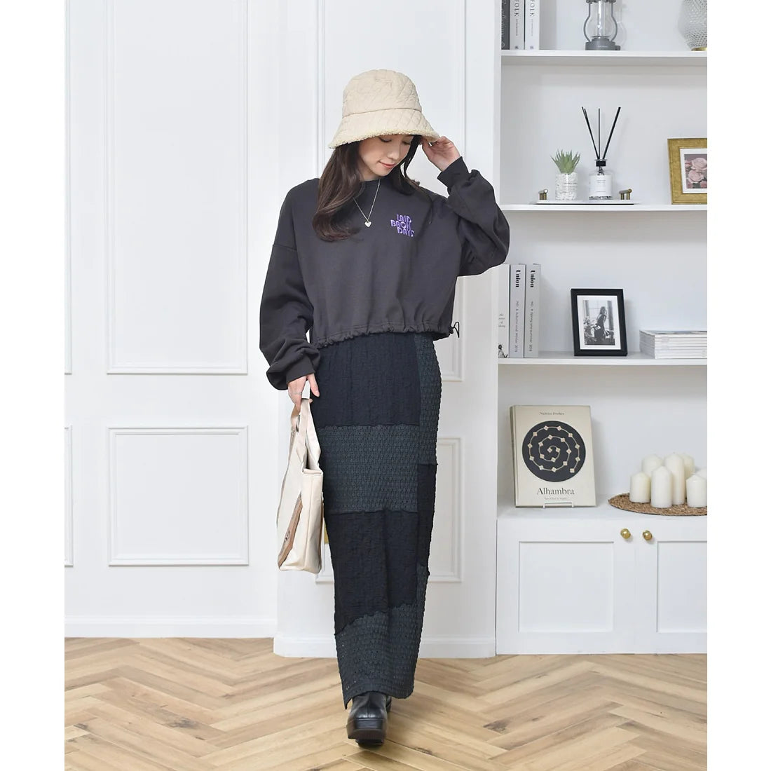 束繩下擺短款衛衣 [TP204]