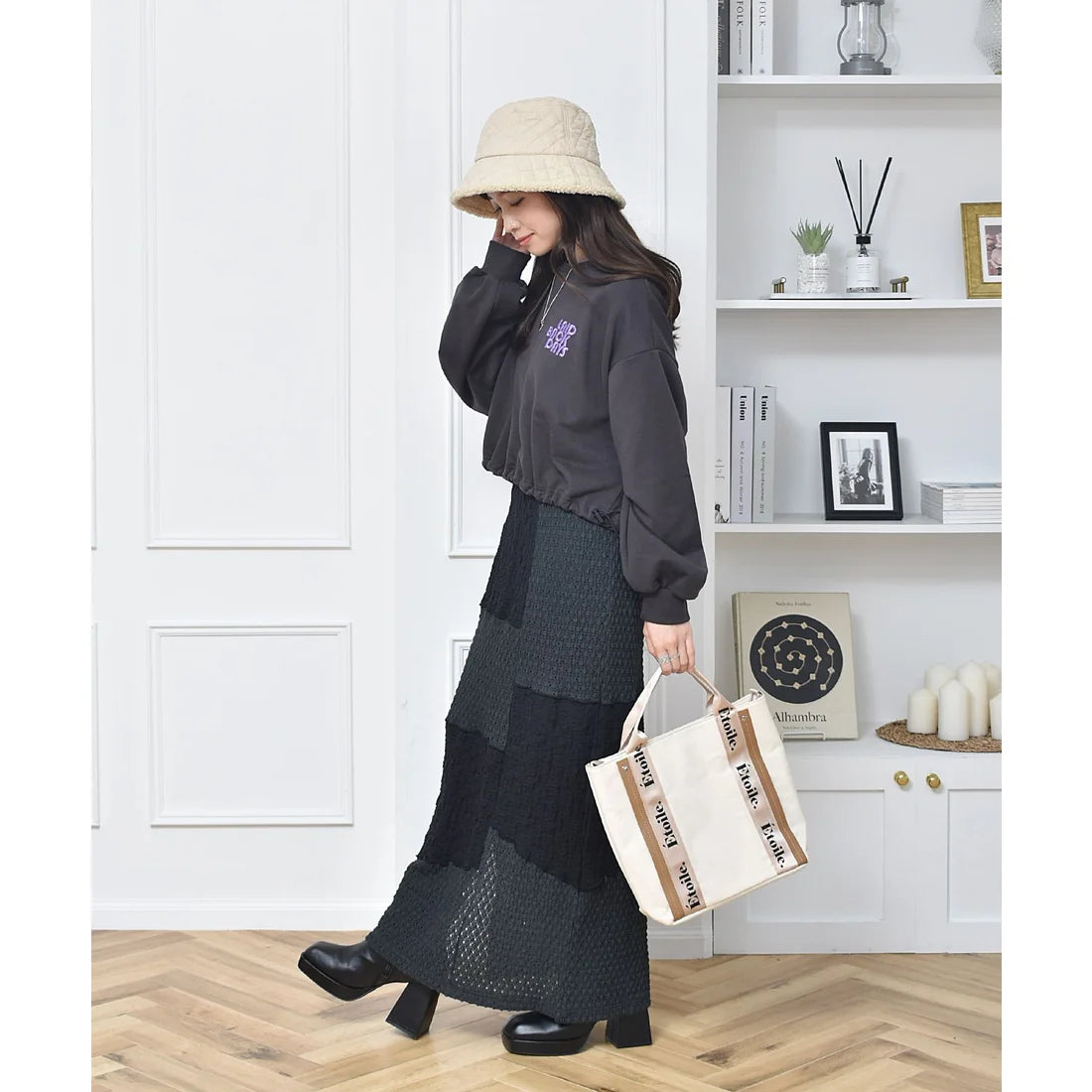 束繩下擺短款衛衣 [TP204]