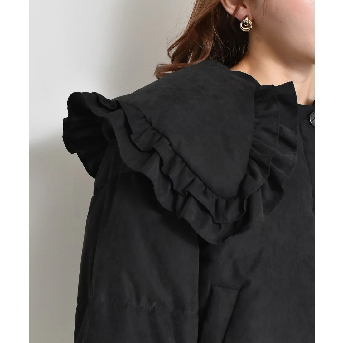 ems excite Ruffle大領子夾綿外套 [OT206]