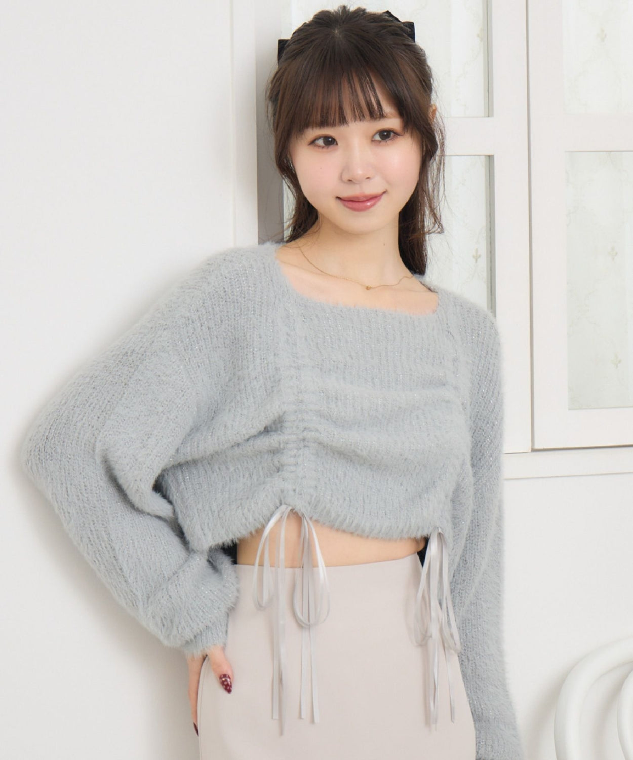 ems excite 束繩針織上衣 2色 [TP363]