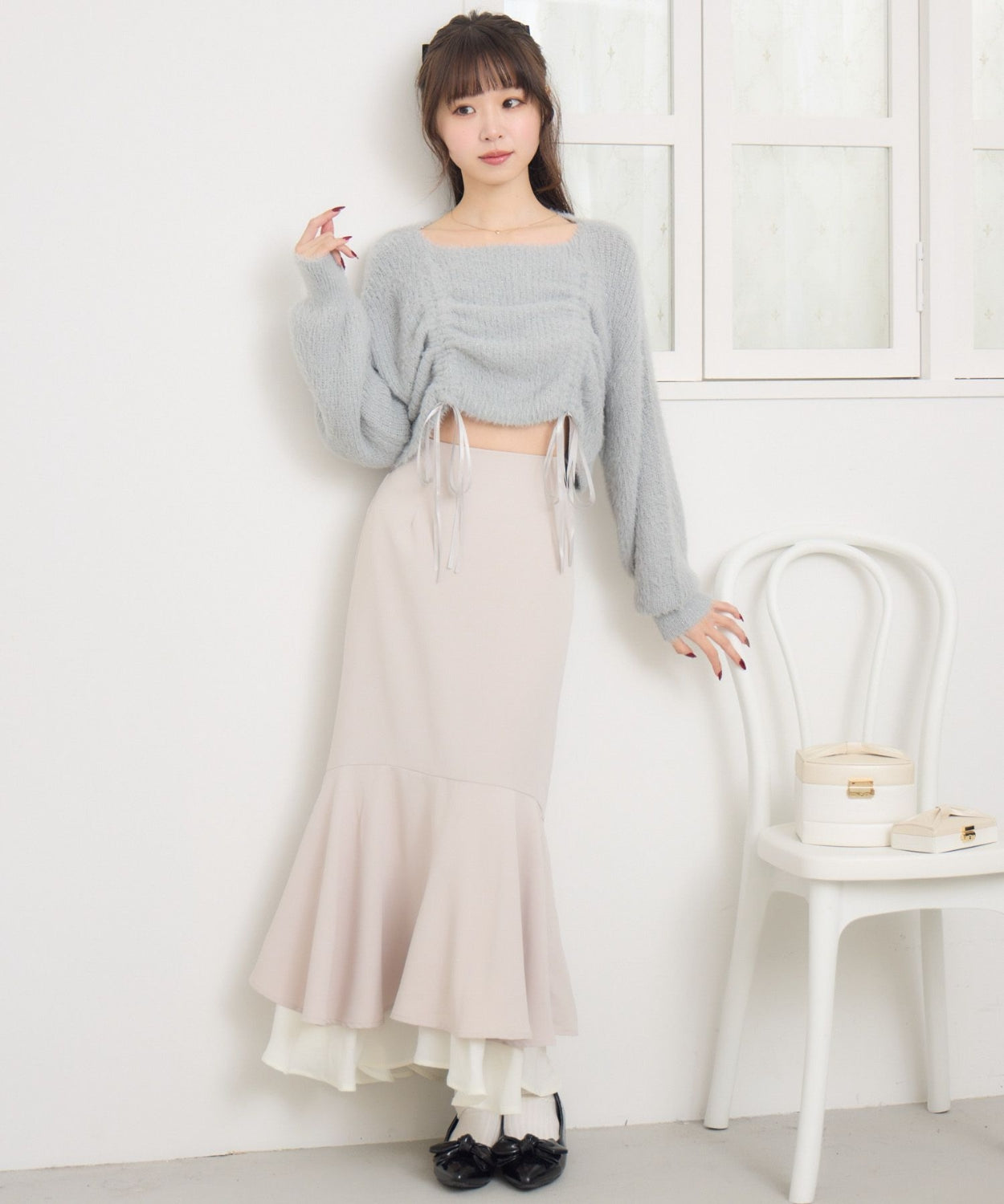 ems excite 束繩針織上衣 2色 [TP363]