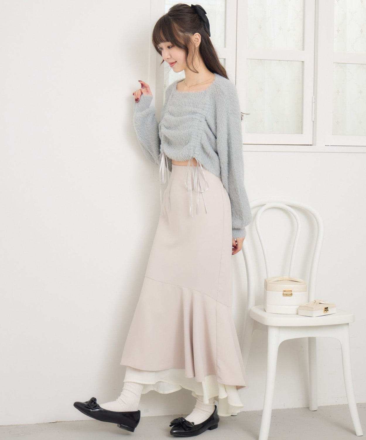 ems excite 束繩針織上衣 2色 [TP363]