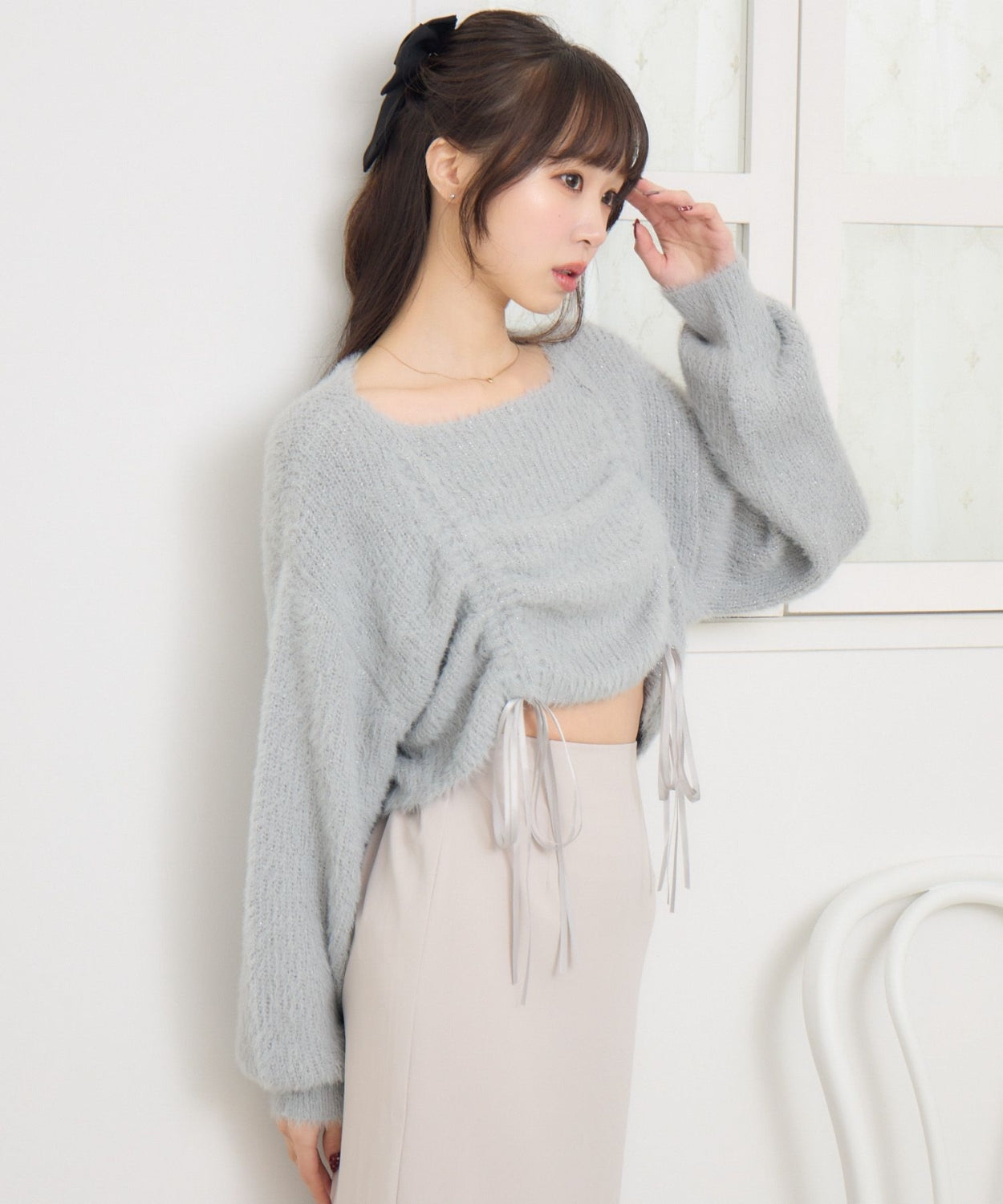 ems excite 束繩針織上衣 2色 [TP363]