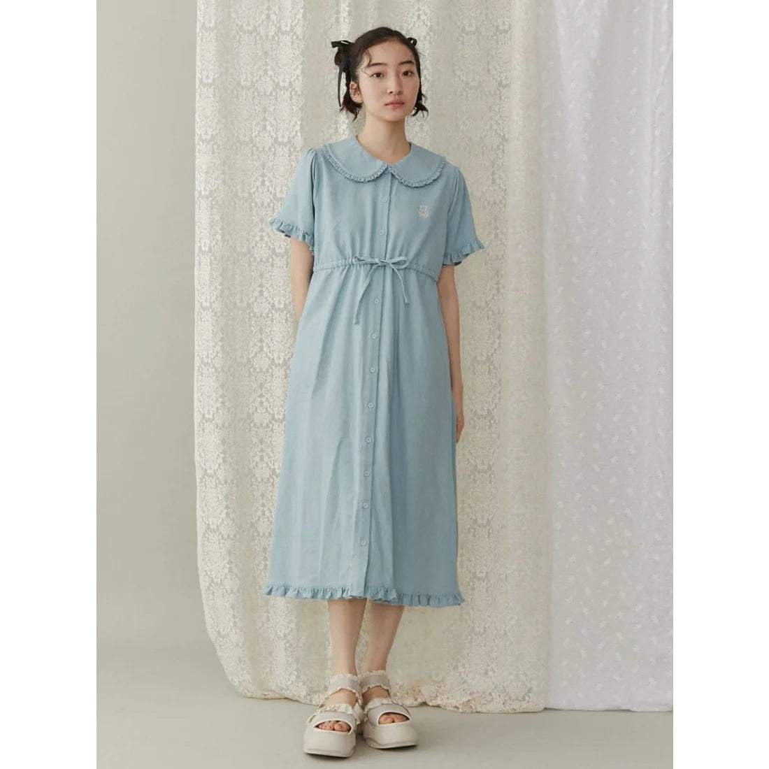 merry jenny 小熊刺繡連身裙 2色 [OP350]