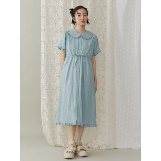 merry jenny 小熊刺繡連身裙 2色 [OP350]