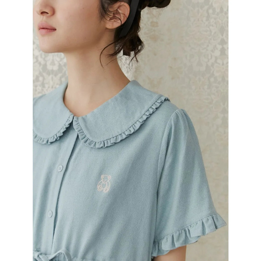 merry jenny 小熊刺繡連身裙 2色 [OP350]