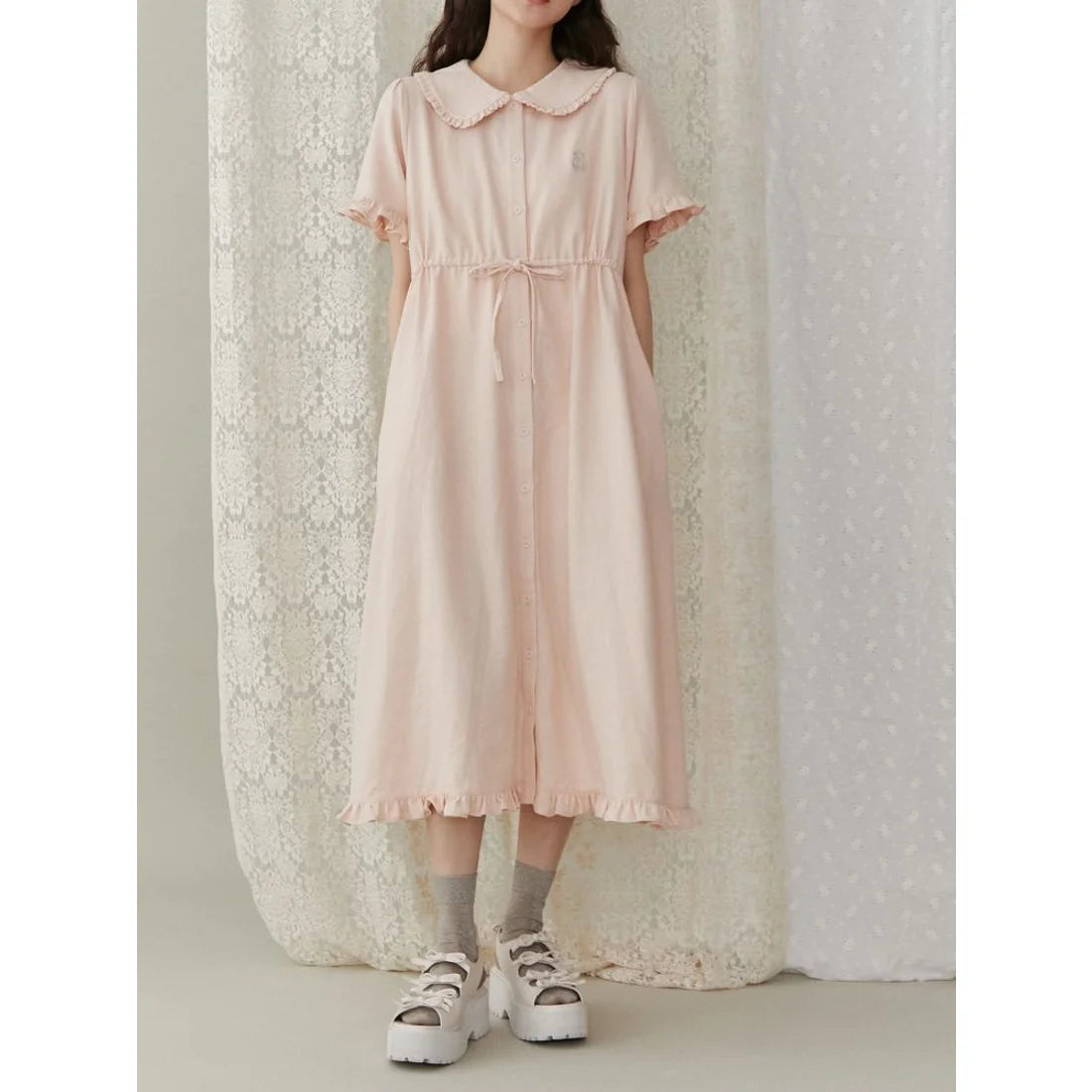 merry jenny 小熊刺繡連身裙 2色 [OP350]