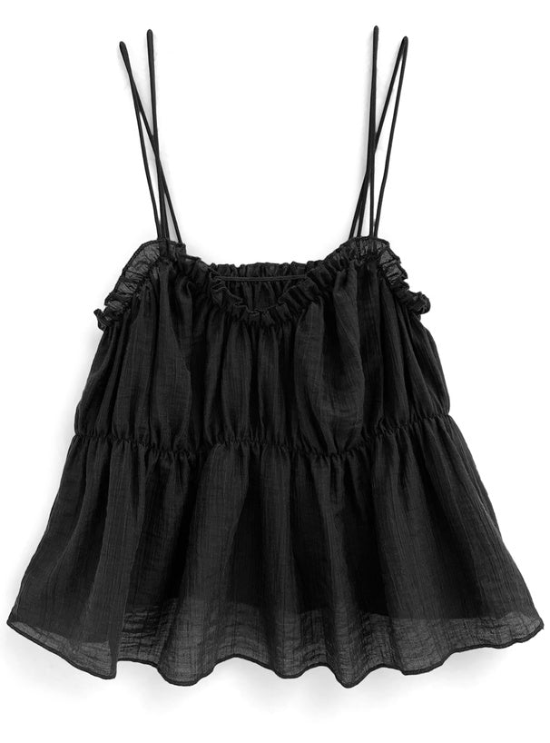 GRL Ruffle吊帶上衣 x T-shirt 套裝 2色 [TP374]
