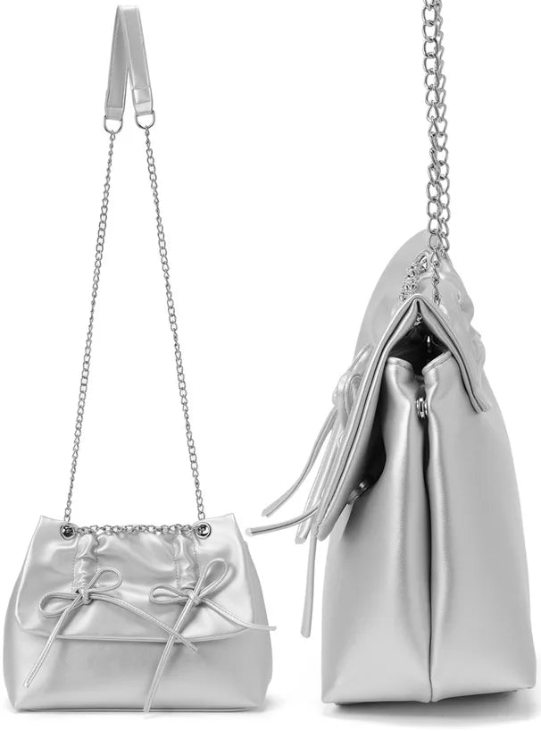 GRL 蝴蝶結鏈條單肩包 3色 [BG278]