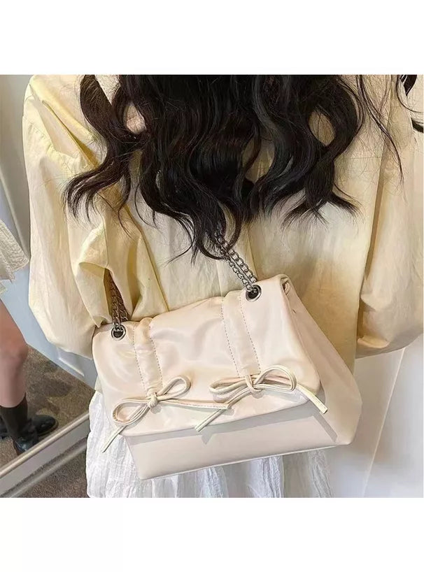 GRL 蝴蝶結鏈條單肩包 3色 [BG278]