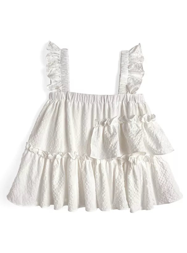 GRL Ruffle 吊帶上衣 3色 [TP358]