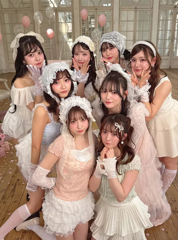 GRL 2way蕾絲蝴蝶結泡泡袖襯衫  [TP354]