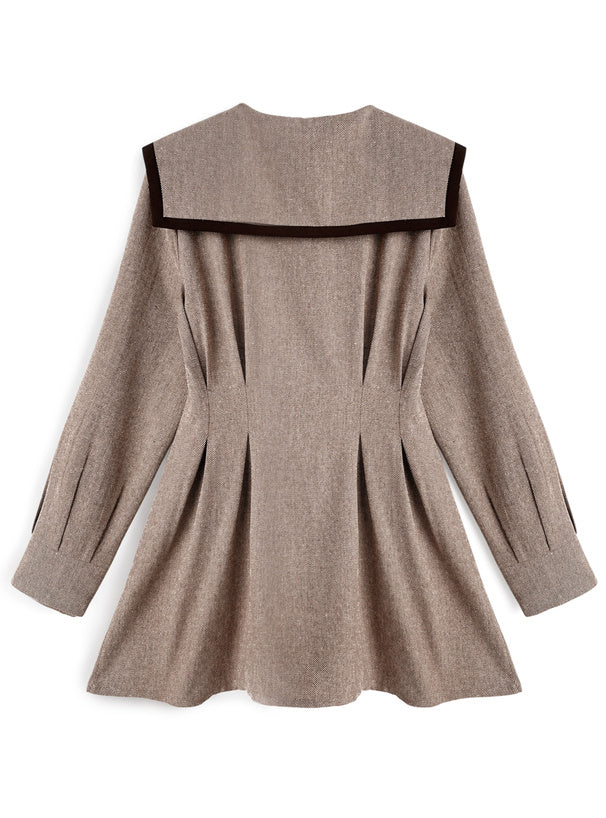 GRL 蝴蝶結大領子連身裙 2色 [OP0220]