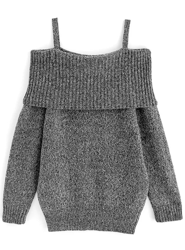 GRL 露肩針織連身裙 2色 [OP0182]