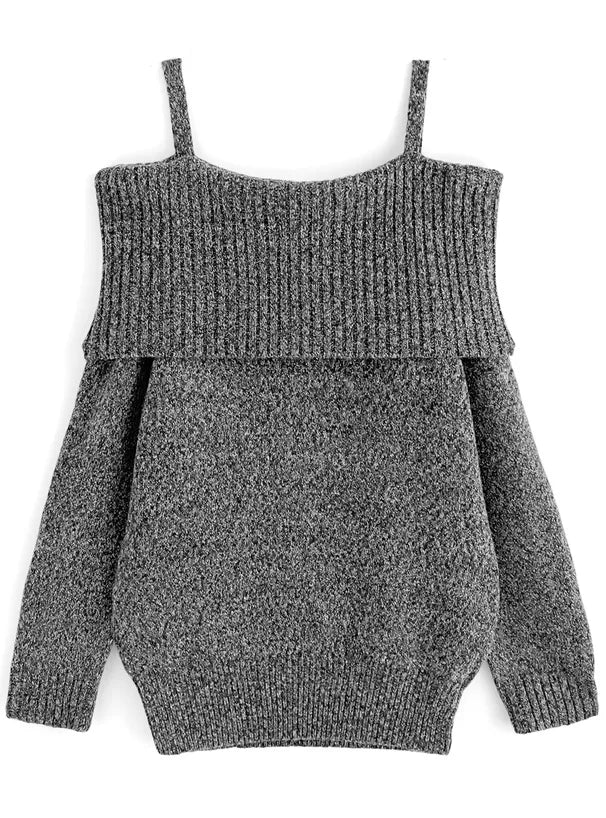 GRL 露肩針織連身裙 2色 [OP0182]