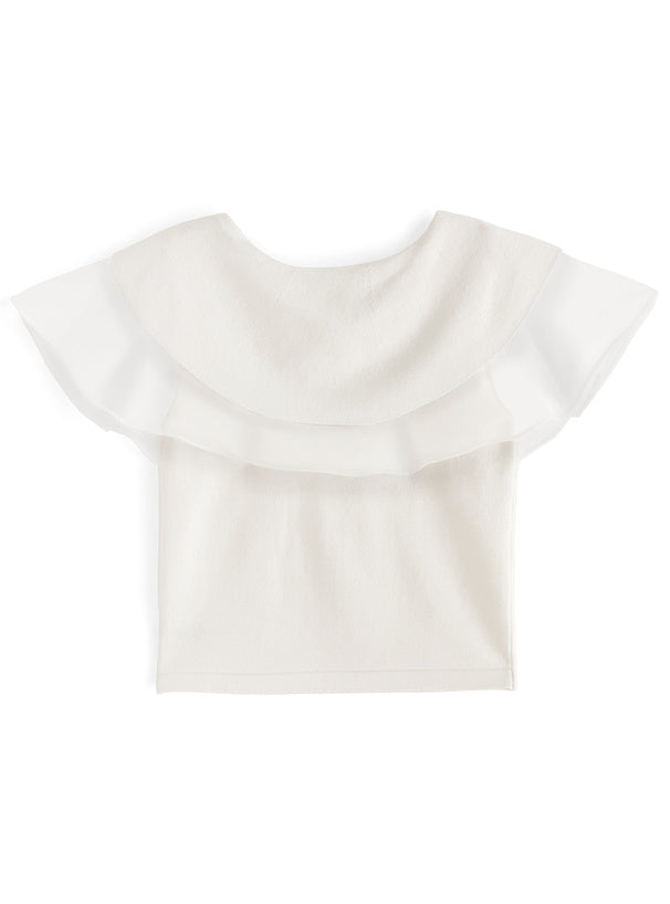 GRL 薄紗大領無袖針織上衣 3色 [TP070]