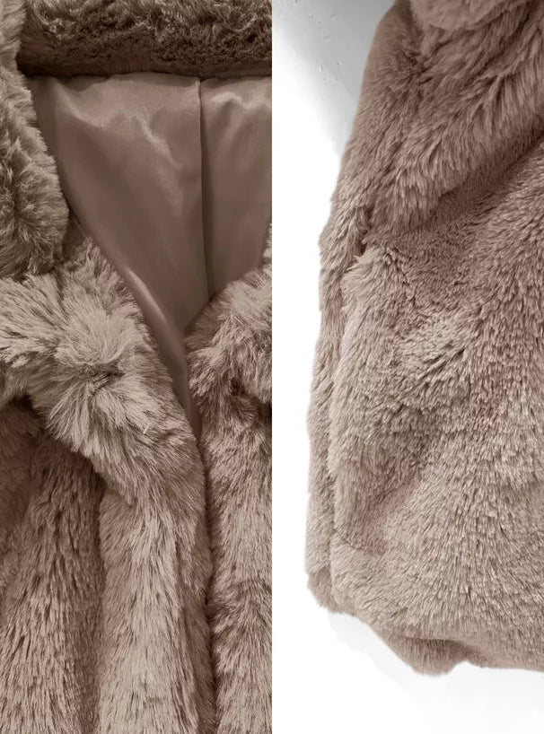 GRL 毛茸茸短款外套 4色 [OT0138]