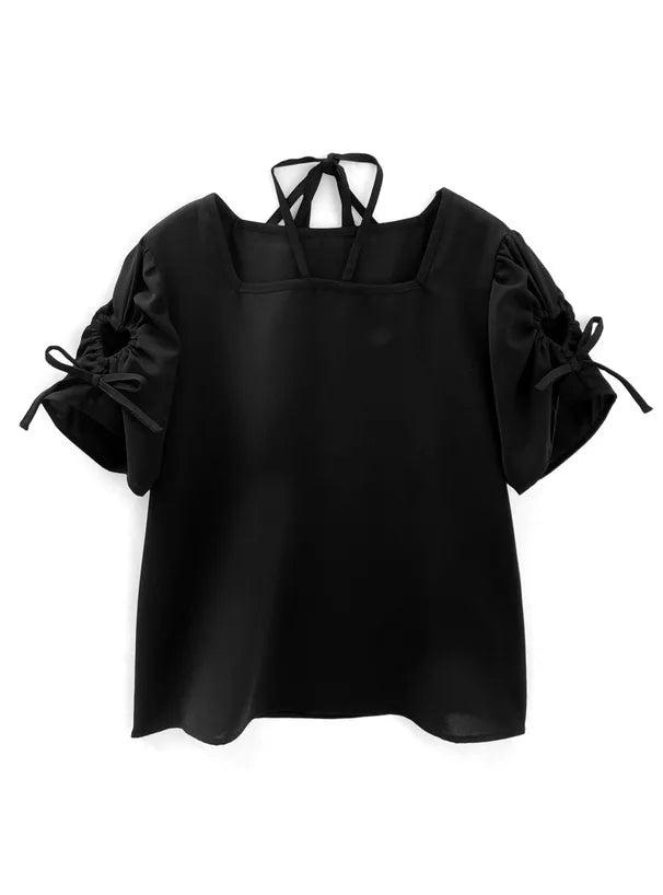 GRL 心型綁帶上衣 [TP0200]