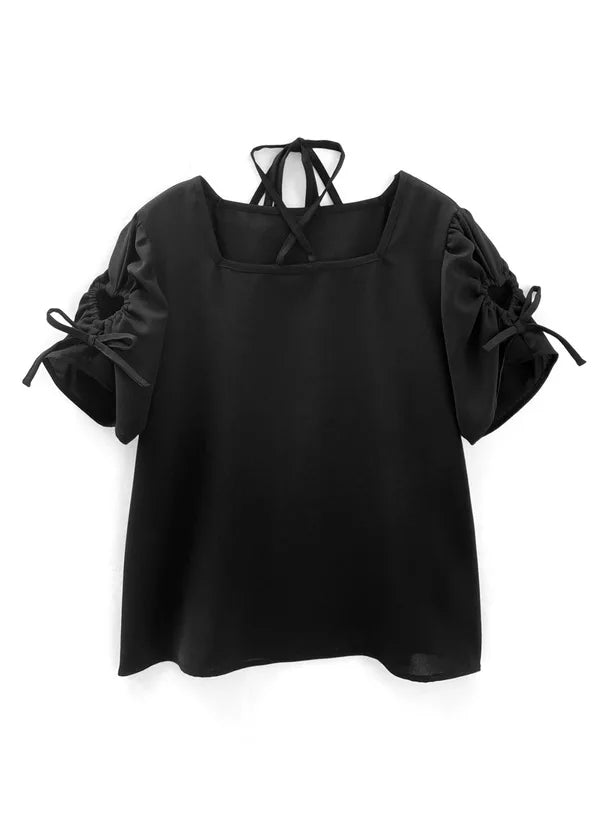 GRL 心型綁帶上衣 [TP0200]