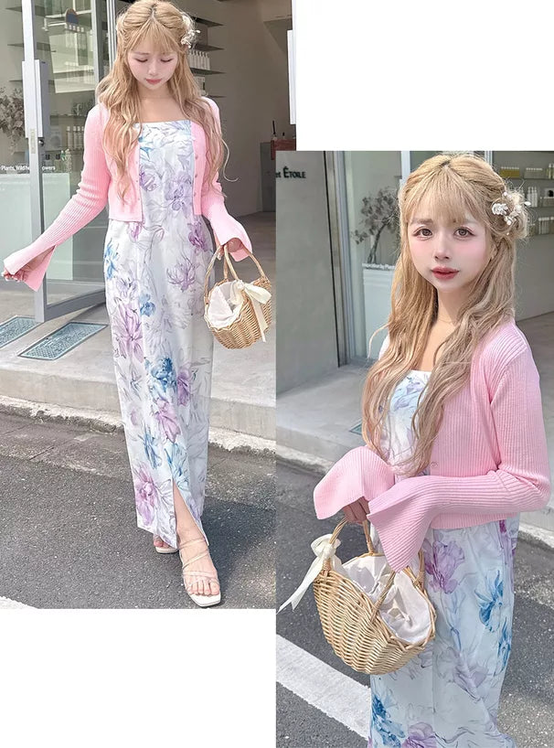 GRL 2way水彩風花卉浴衣 3件組 [YKT11]