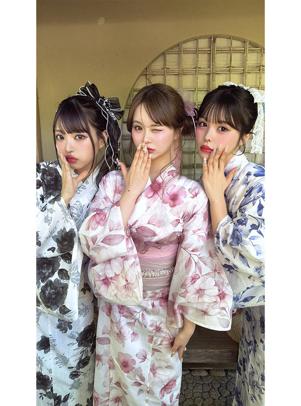 GRL 2way粉色水彩花卉 3件組 [YKT14]
