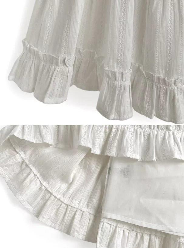 GRL 棉質荷葉邊吊帶裙 2色 [OP343]