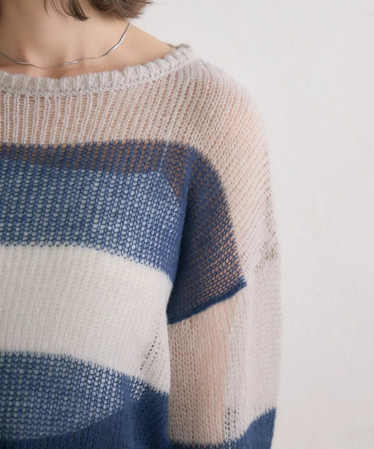 retro girl 橫間針織上衣 [TP363]