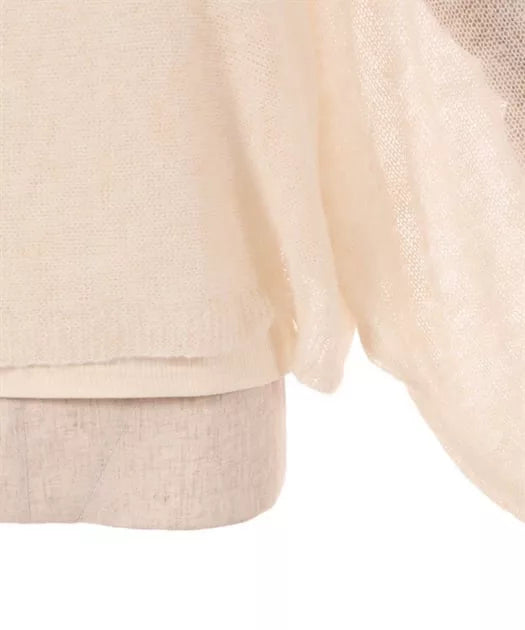 axes Femme 馬海毛後綁帶針織衫×小背心套裝 [TP364]