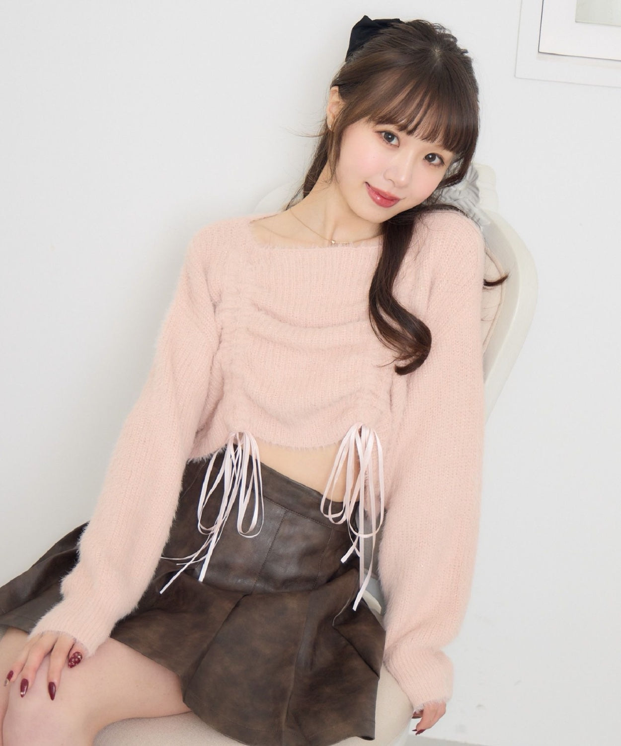 ems excite 束繩針織上衣 2色 [TP363]