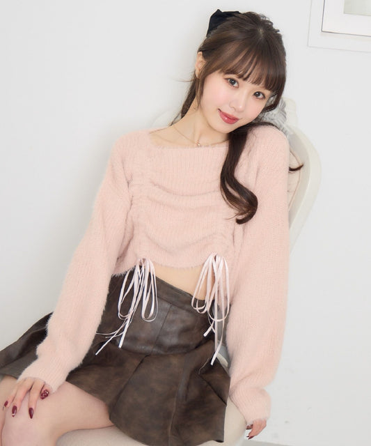 ems excite 束繩針織上衣 2色 [TP363]